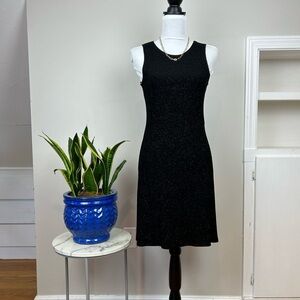 Black Sleeveless Sparkle Party Cocktail Dress Sheath Tank Mini Midi Dress